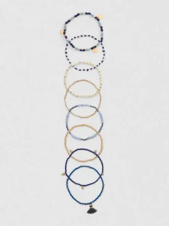 Pack de 8 pulseras con cuentas