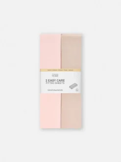 Pack de 2 sábanas bajeras ajustadas individuales