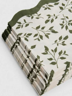 Pack de 24 servilletas de papel con hojas