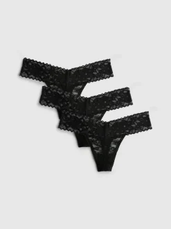 Pack de 3 tangas bandeau de encaje