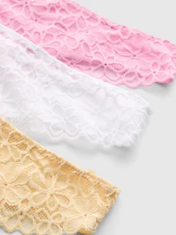 Pack de 3 tangas brasileños de encaje