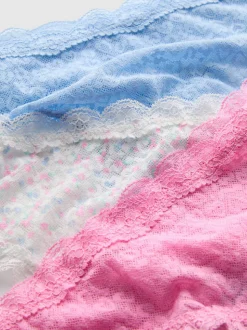 Pack de 3 tangas con diseño integral de encaje