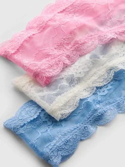 Pack de 3 tangas con diseño integral de encaje