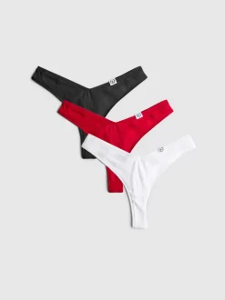 Pack de 3 tangas de corte Miami de algodón