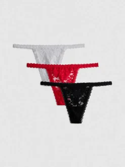 Pack de 3 tangas de encaje
