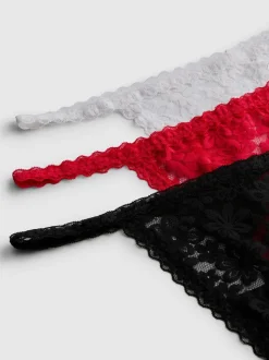 Pack de 3 tangas de encaje