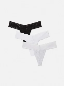Pack de 3 tangas de encaje