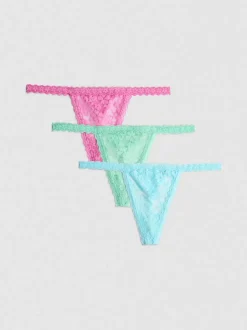 Pack de 3 tangas de encaje