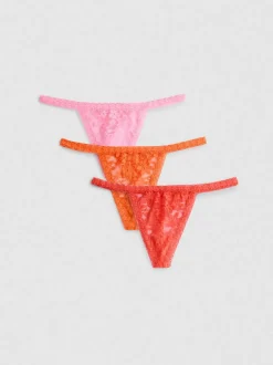Pack de 3 tangas de encaje