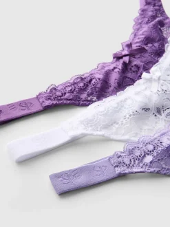 Pack de 3 tangas de encaje