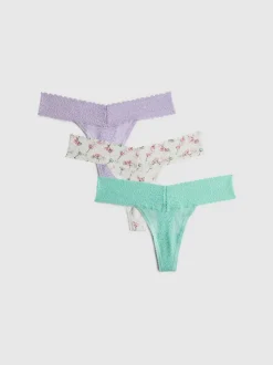 Pack de 3 tangas de encaje