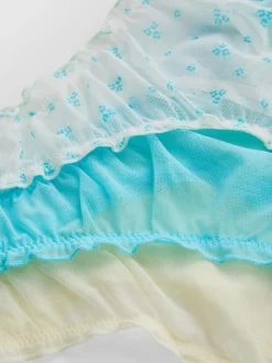 Pack de 3 tangas de malla con volantes