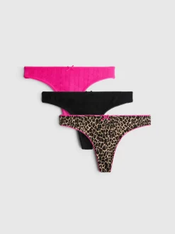 Pack de 3 tangas de pointelle surtidos