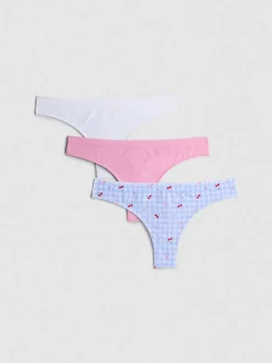 Pack de 3 tangas estampados sin costuras