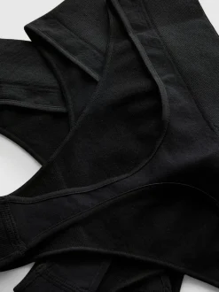 Pack de 3 tangas negros sin costuras