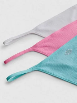 Pack de 3 tangas sin costuras con strass