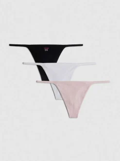 Pack de 3 tangas sin costuras con strass