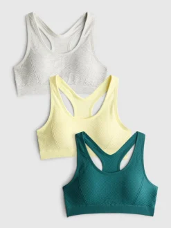 Pack de 3 tops cortos con espalda nadadora