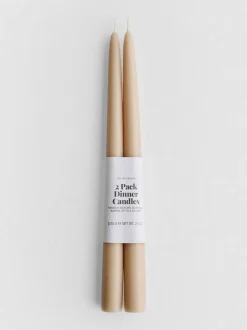 Pack de 2 velas de candelabro cónicas