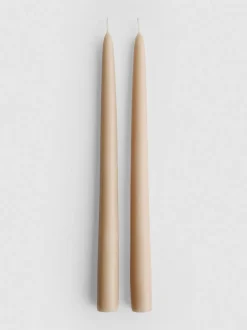 Pack de 2 velas de candelabro cónicas