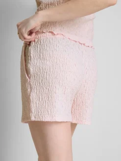 Pantalón corto fruncido con cordón de ajuste