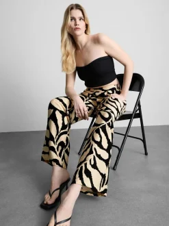Pantalón palazzo estampado