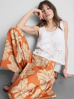 Pantalón palazzo estampado