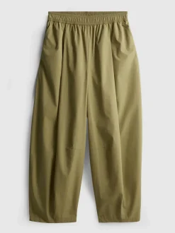 Pantalones bombachos con pinzas de tacto suave