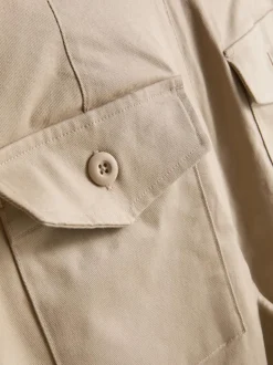 Pantalones bombachos de estilo militar con algodón