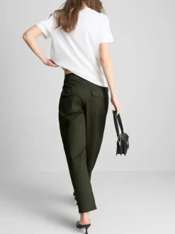 Pantalones bombachos de estilo militar con algodón
