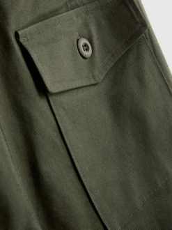 Pantalones bombachos de estilo militar con algodón