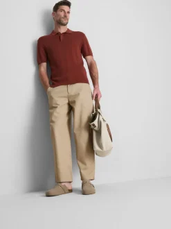 Pantalones chinos de talle medio