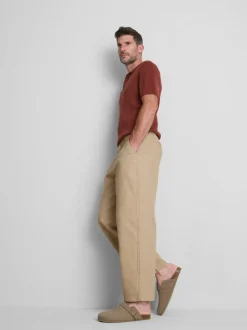 Pantalones chinos de talle medio