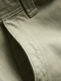 Pantalones chinos holgados de tiro medio