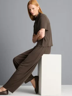 Pantalones cocoon de punto