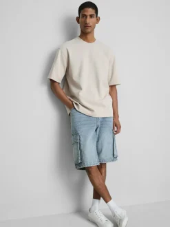 Pantalones cortos cargo vaqueros