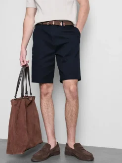 Pantalones cortos chinos con cinturón