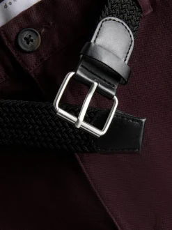 Pantalones cortos chinos con cinturón