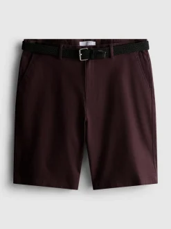 Pantalones cortos chinos con cinturón