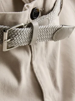 Pantalones cortos chinos con cinturón