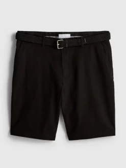 Pantalones cortos chinos con cinturón