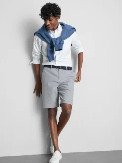 Pantalones cortos chinos con cinturón
