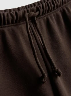 Pantalones cortos de algodón con ribete de crochet