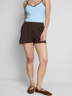 Pantalones cortos de algodón con cordón de ajuste