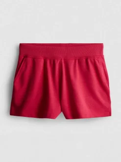 Pantalones cortos de algodón con bajo abierto
