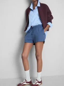 Pantalones cortos de algodón con cordón de ajuste