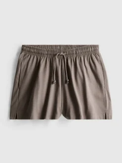 Pantalones cortos de algodón con cordón de ajuste