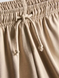 Pantalones cortos de algodón con cordón de ajuste