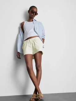 Pantalones cortos de algodón con cordón de ajuste