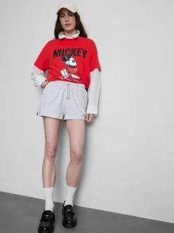 Pantalones cortos de algodón con cordón de ajuste